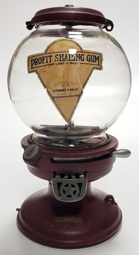Columbus Vending Antique Old Vintage Gumball Gum Peanut Vending Machine